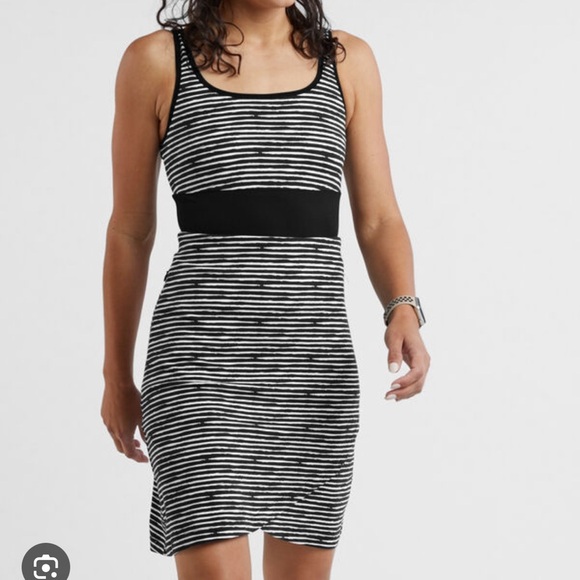 Title Nine Connelly Dress Painted Stripe Shelf Bra - Picture 1 of 7